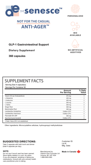 Dr. Howard Spinowitz GLP 1 Gastrointestinal Support Lot # PR 120412 (4X4) (1) 1 1